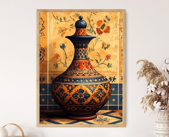 Moroccan Tagine Pot Art Print Decorative North African Cookware