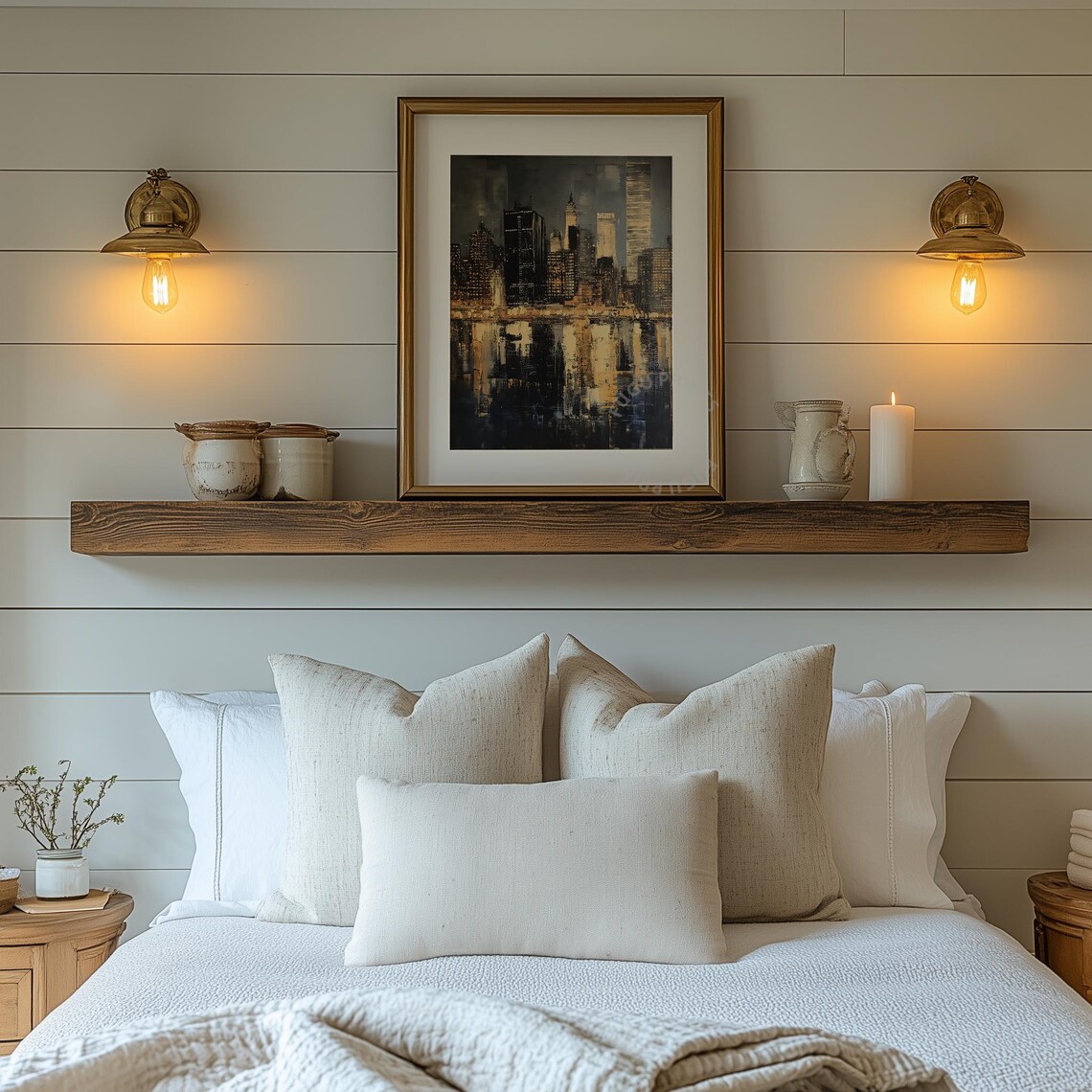 NYC Abstract Cityscape, Modern Home Decor - Image 2