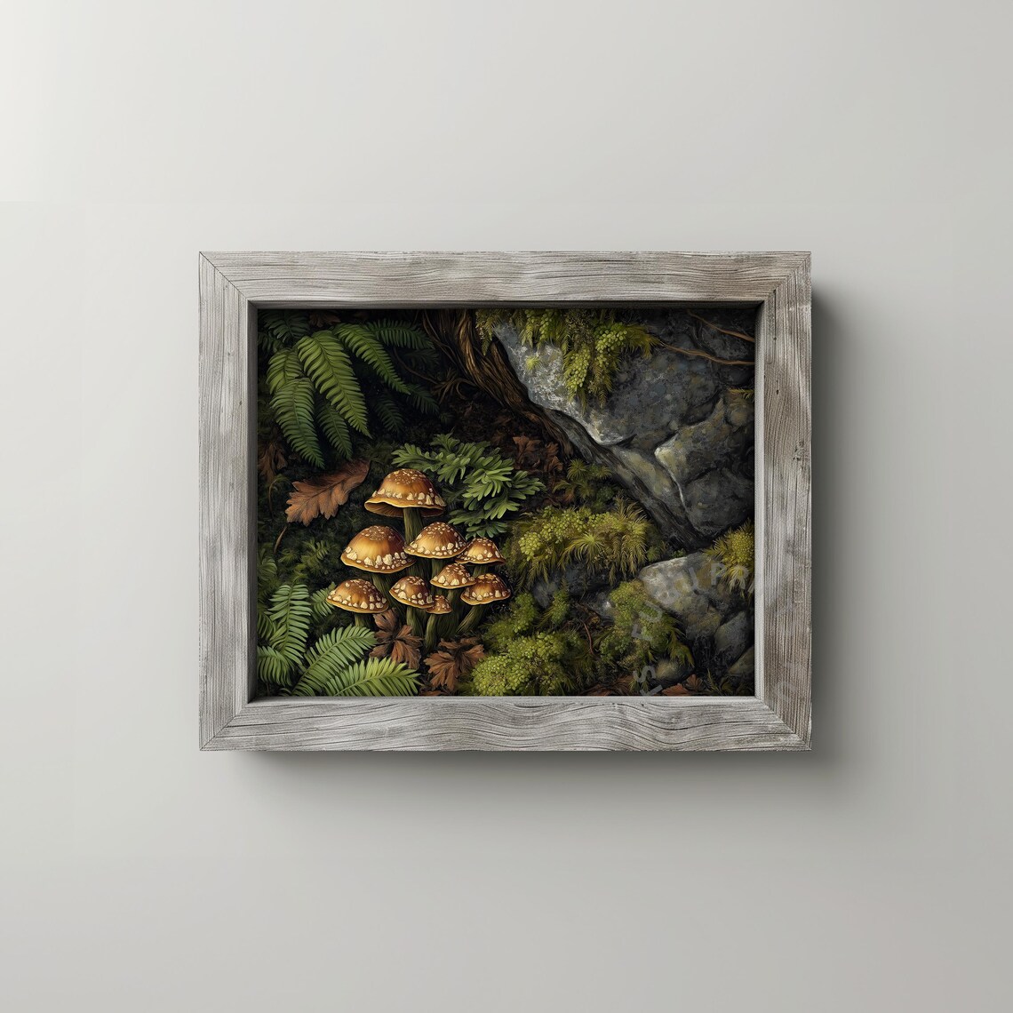 Mushroom Print, Cottagecore Forest Illustration - Image 2