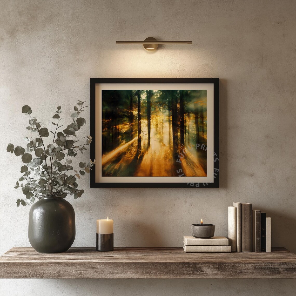 Golden Forest, Impressionistic Landscape Art Print - Image 4