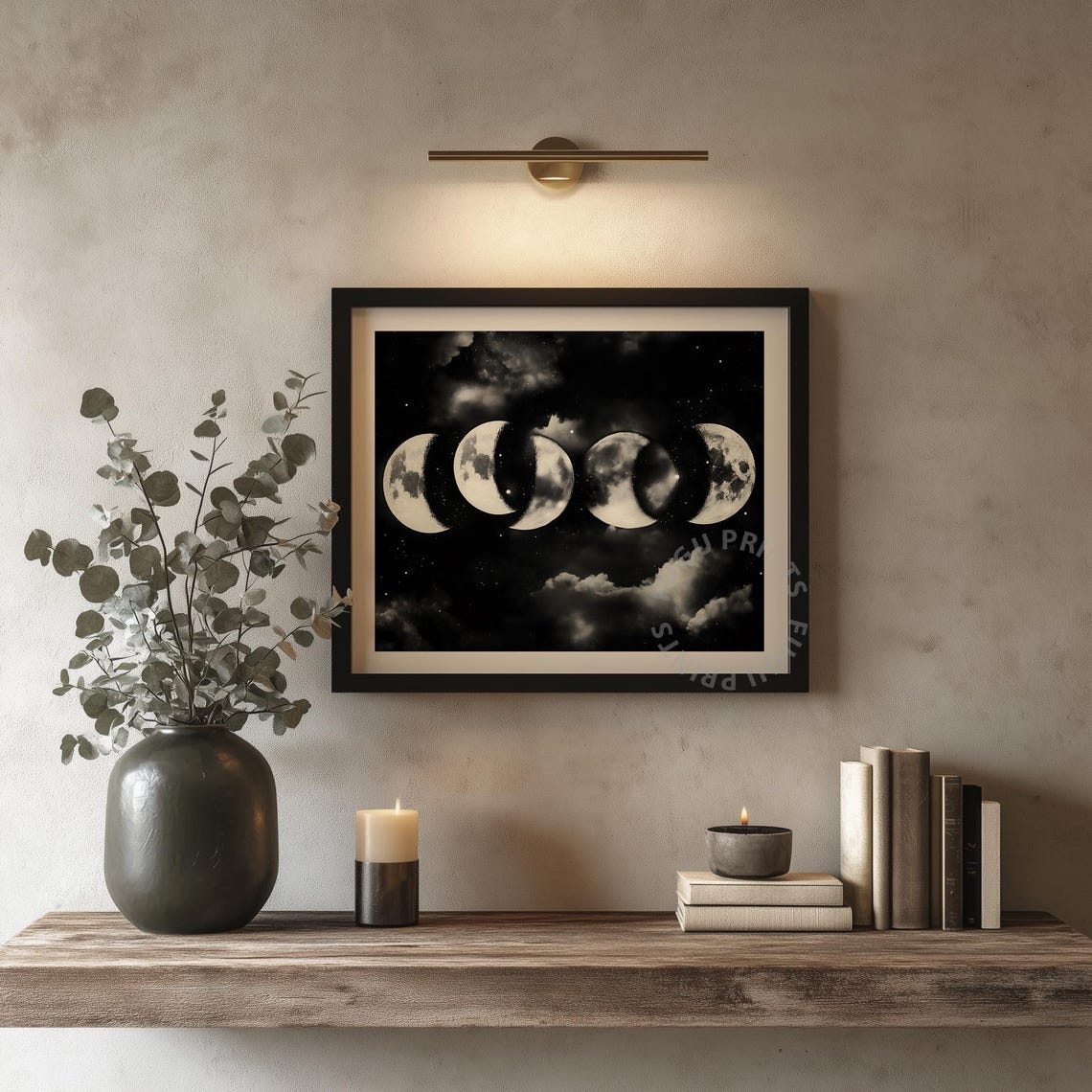 Moon Phases Art Print, Celestial Decor - Image 4