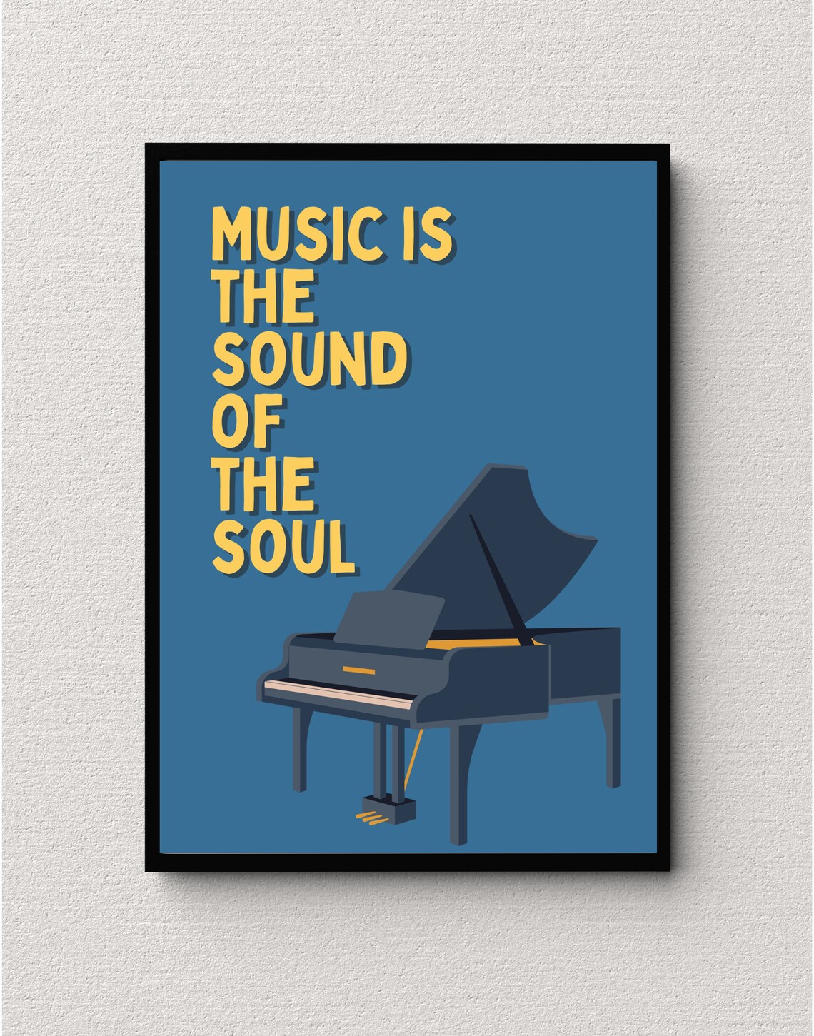 Inspirational Music Quote - Motivational Print - Image 3