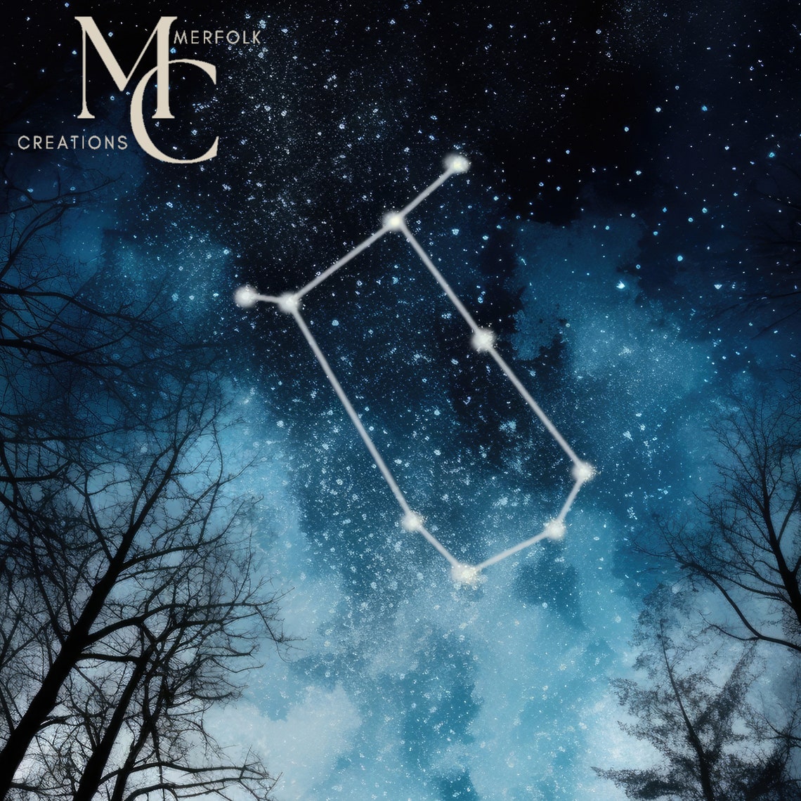 Gemini Zodiac Poster Gemini Constellation Print Gemini Astrology Wall Art Birthday Gift Zodiac Wall Decor Instant - Image 3