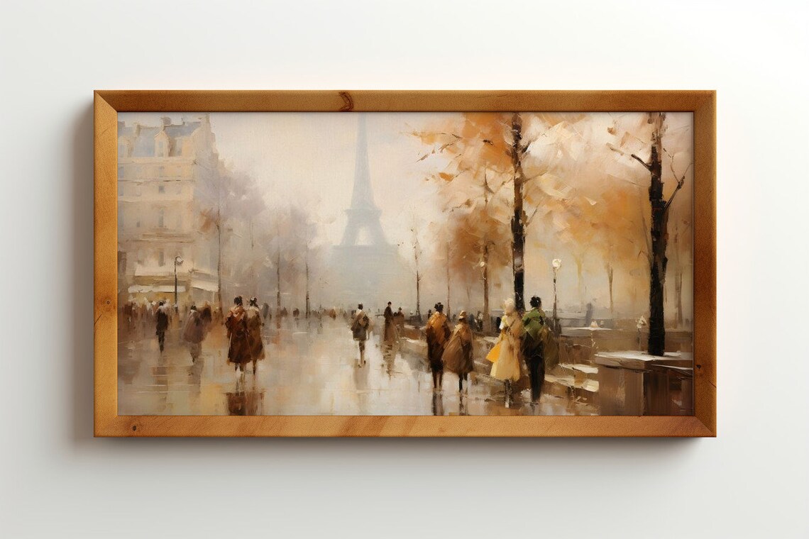 Autumn Mist In Paris, Eiffel Tower Travel Poster - Image 4
