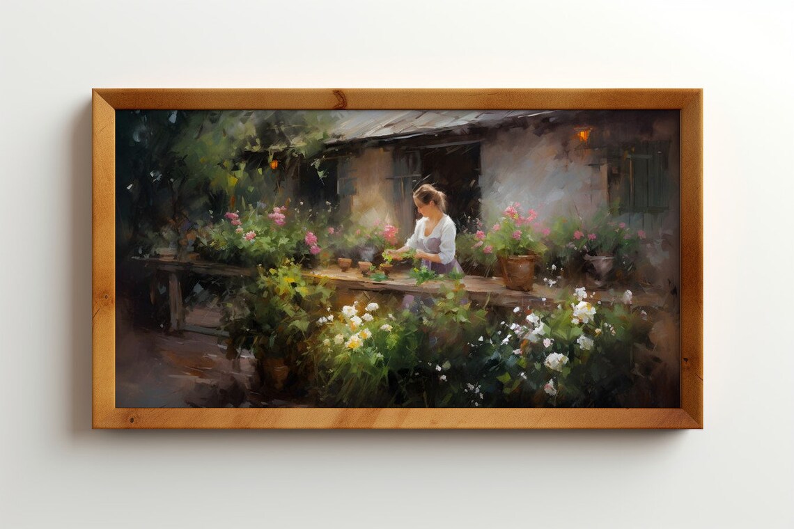 The Gardeners Touch - Vintage Antique Print - Image 4