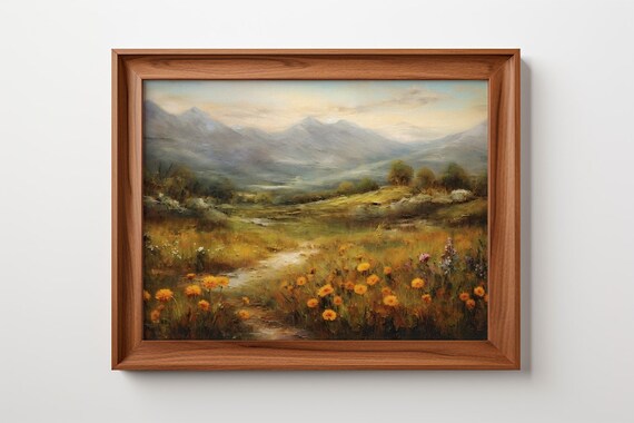 Sunrise Over The Highland Vale - Antique Print
