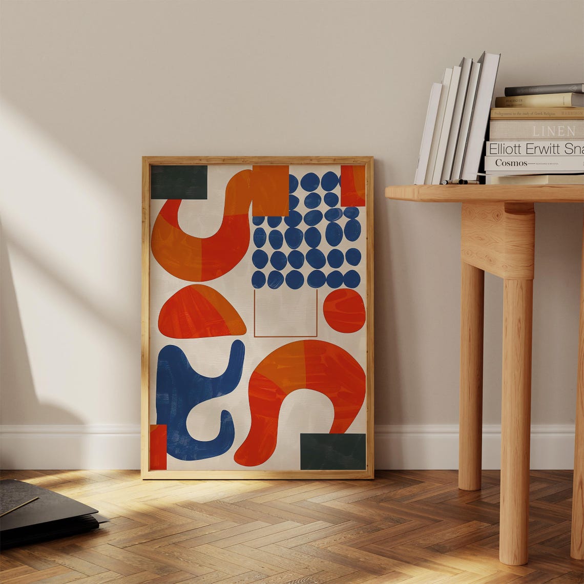 Mid Century Modern Abstract Mediterranean Pattern Poster - Image 2