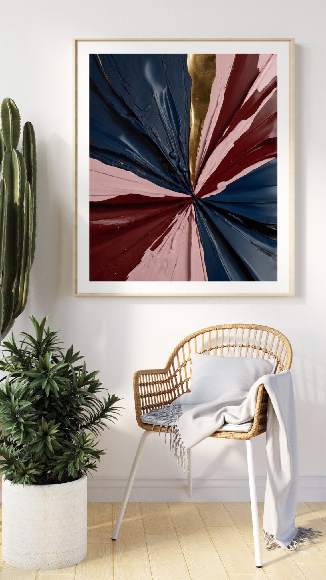 Bold Abstract Brushstroke, Dynamic Energy