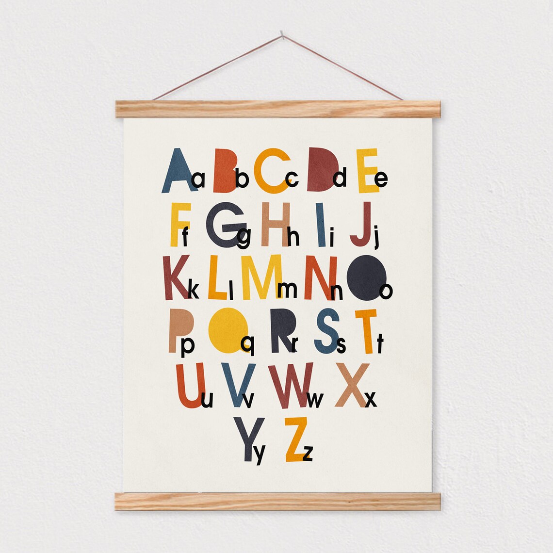 Alphabet Mid-Century Modern Kids Wall Art Print - Image 2