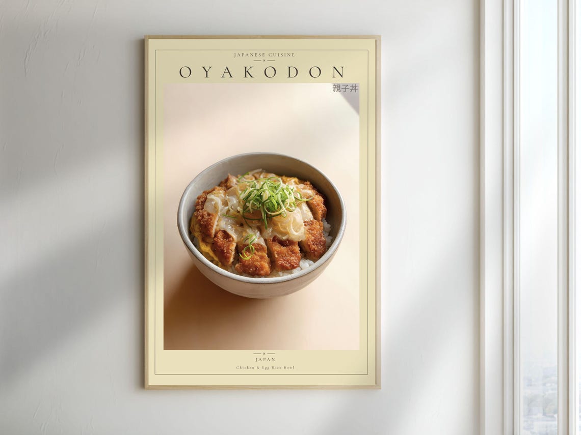 Oyakodon Chicken And Egg Rice Bowl Japanese Cuisine Photo Poster