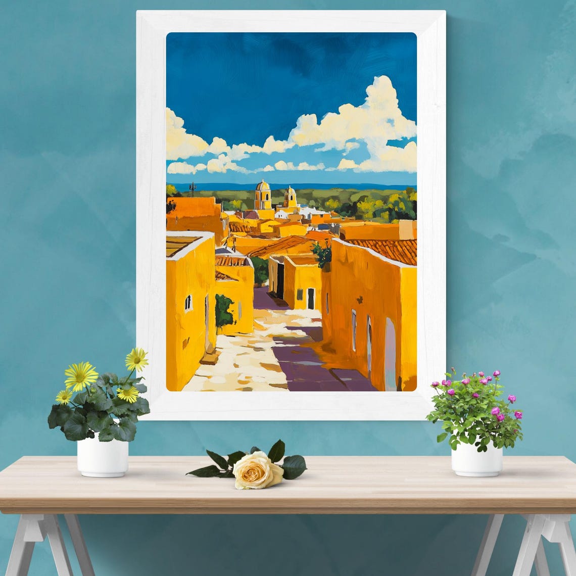 Izamal Mexico Yellow City Colonial Architecture Travel Poster - Image 2