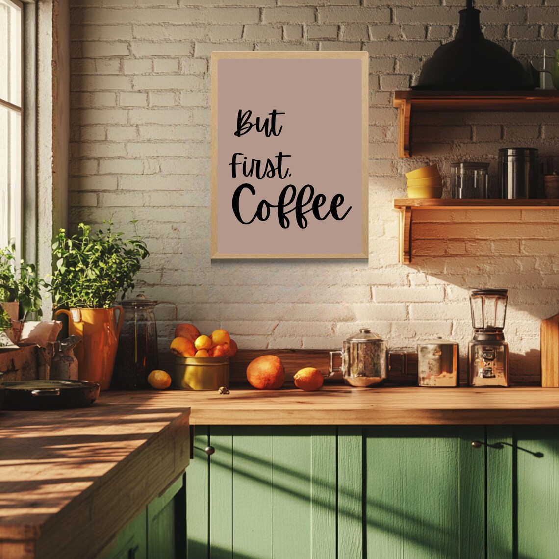 But First Coffee Cafe Wall Art Print Home Decor For Dining Room Breakfast Nook Coffee Sign And Poster Art - Image 3