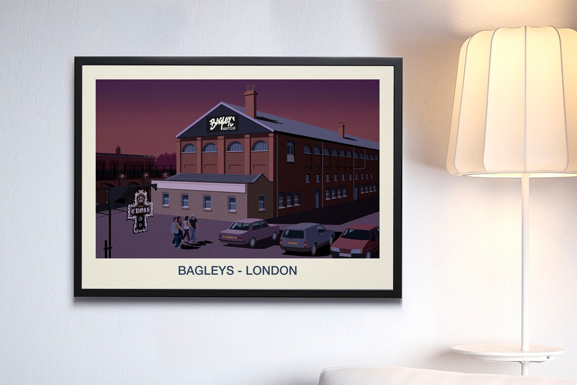 Bagleys Nightclub Poster Print - Image 3