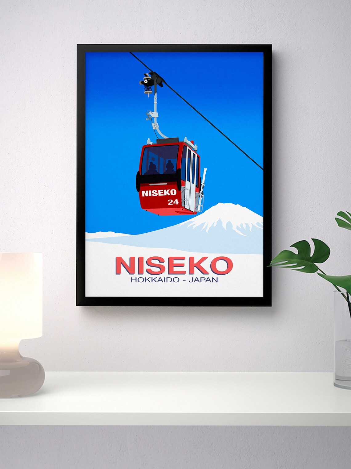 Niseko Ski Resort Travel Poster, Ski Resort Art Print - Image 4