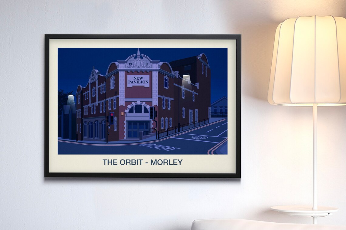 The Orbit Nightclub Poster, Nightclub Art Print - Image 3