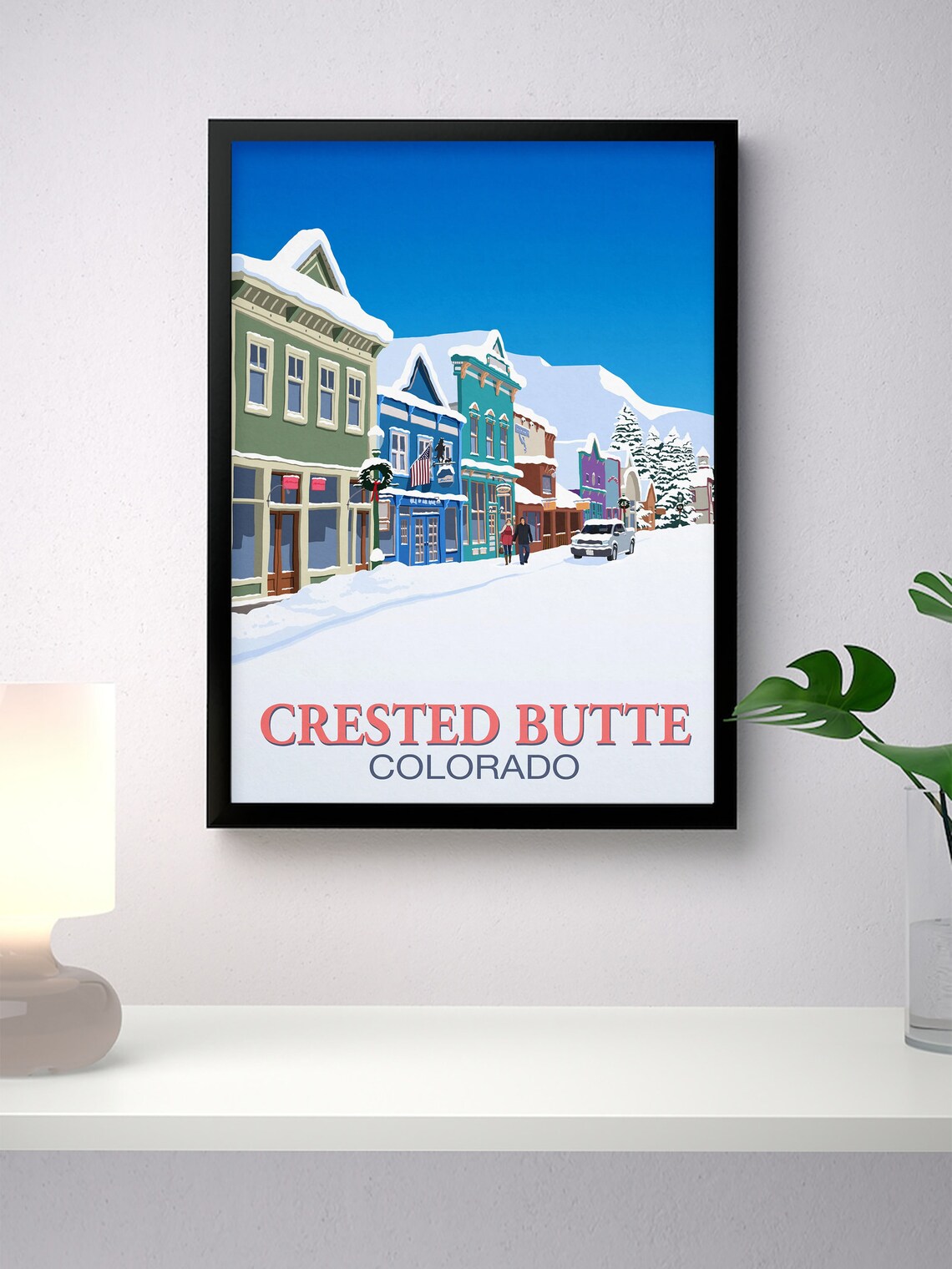 Crested Butte Ski Resort Travel Poster - Image 4