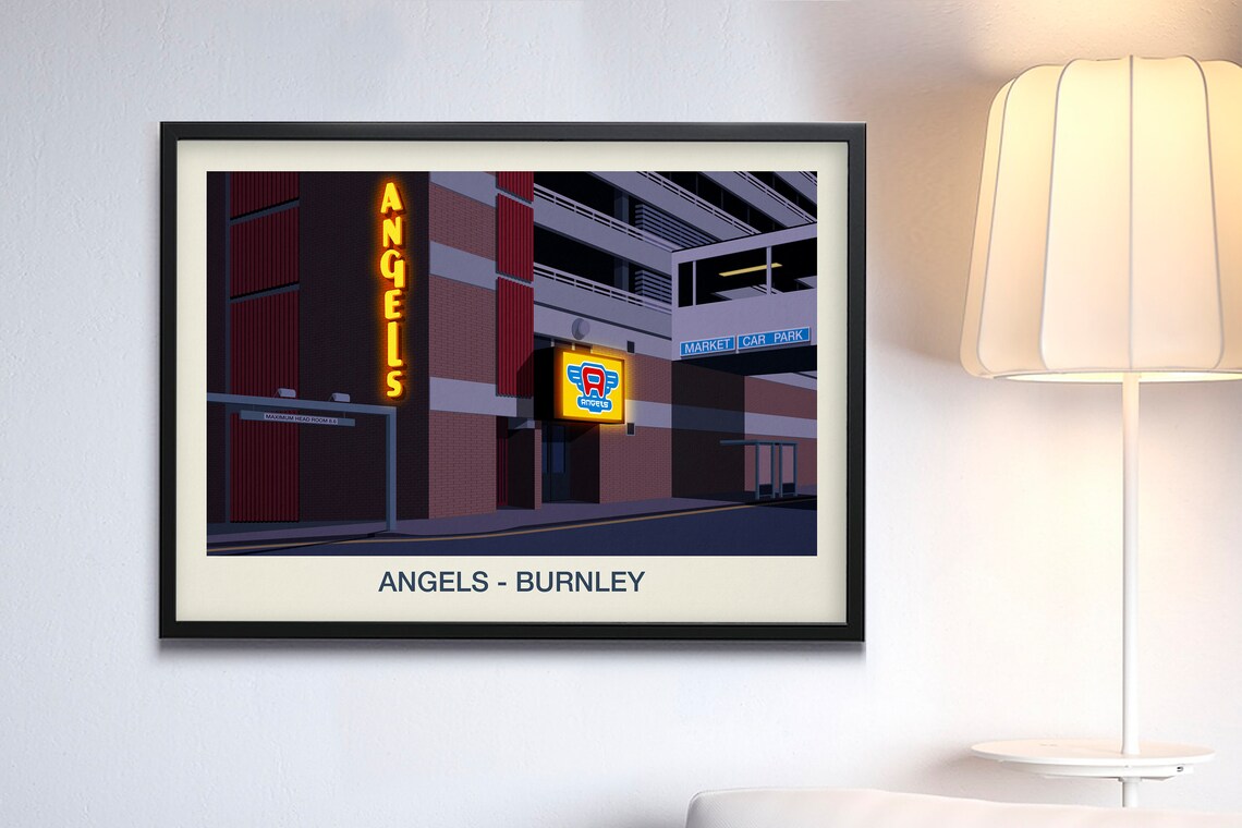 Angels Nightclub Vintage Poster, Nightclub Wall Art Print - Image 3