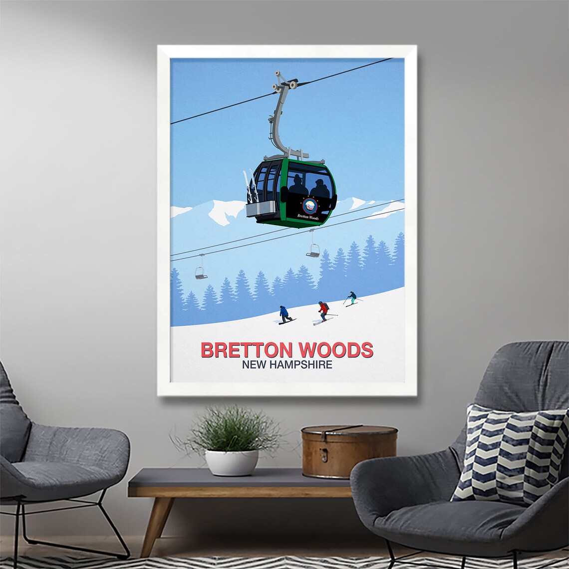 Bretton Woods Ski Resort Poster Art Print - Image 3