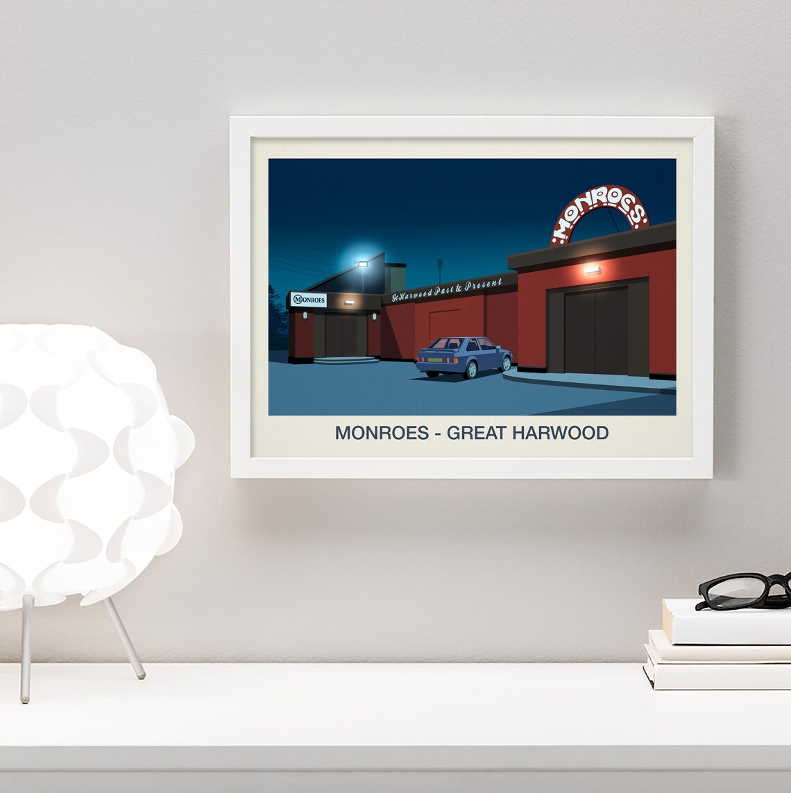 Monroes Nightclub Great Harwood Art Print - Image 4