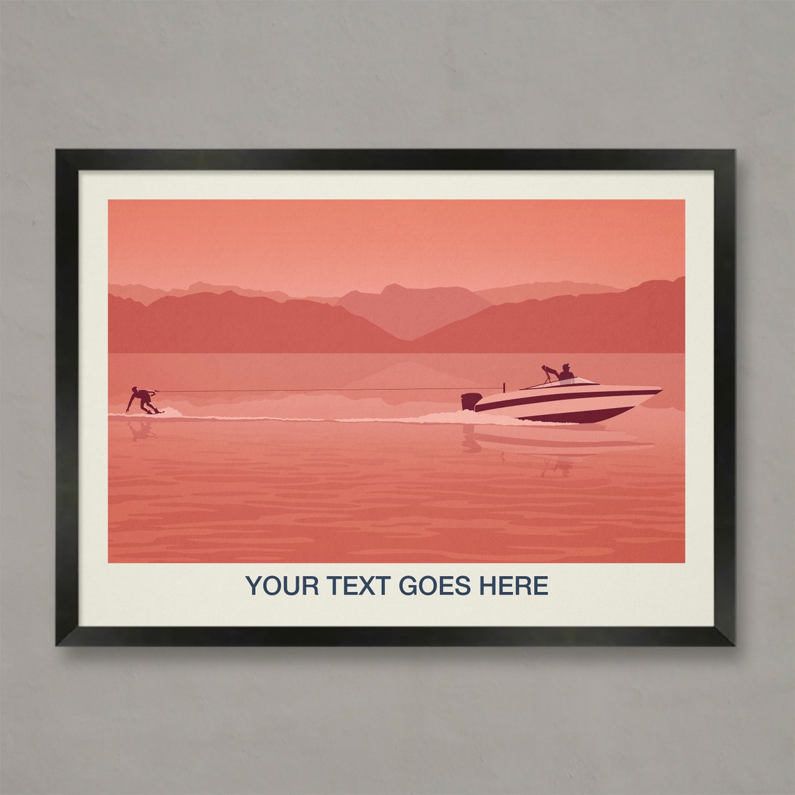 Personalised Wakeboarding Poster Personalised Wakeboarding Gift Custom Wakeboarding Art Wakeboarding Print Wakeboarding Poster