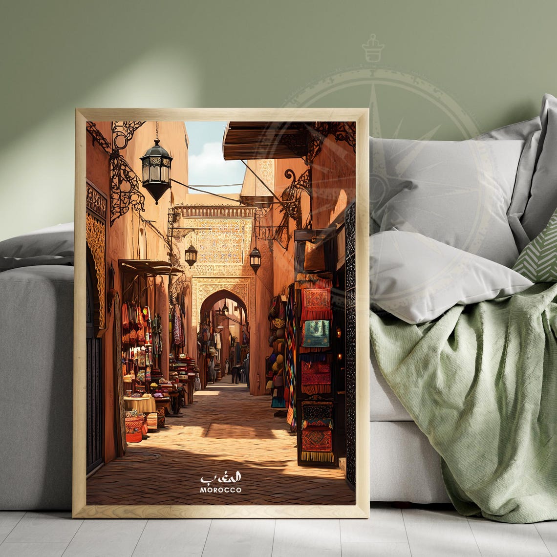 Marrakech Poster Morocco Wall Print