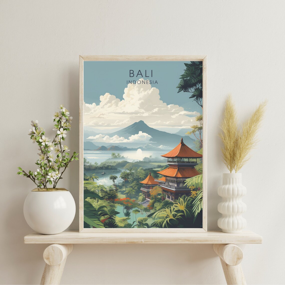 Bali Travel Poster, Indonesia Travel Poster