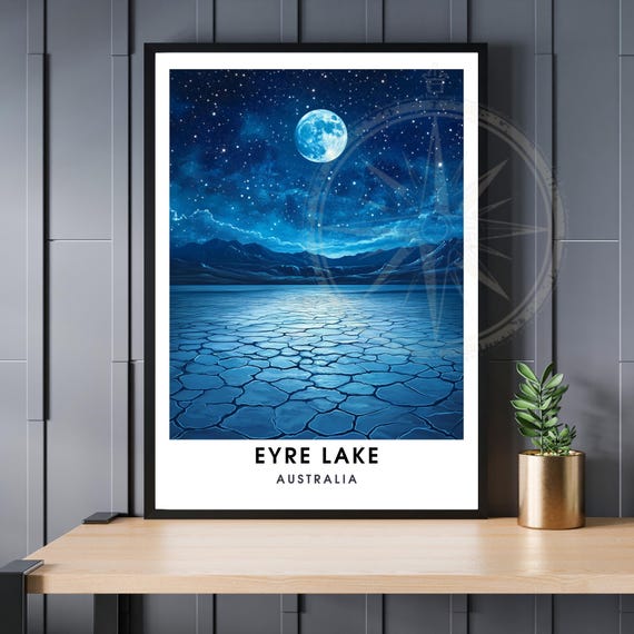 Lake Eyre Poster Australia Wall