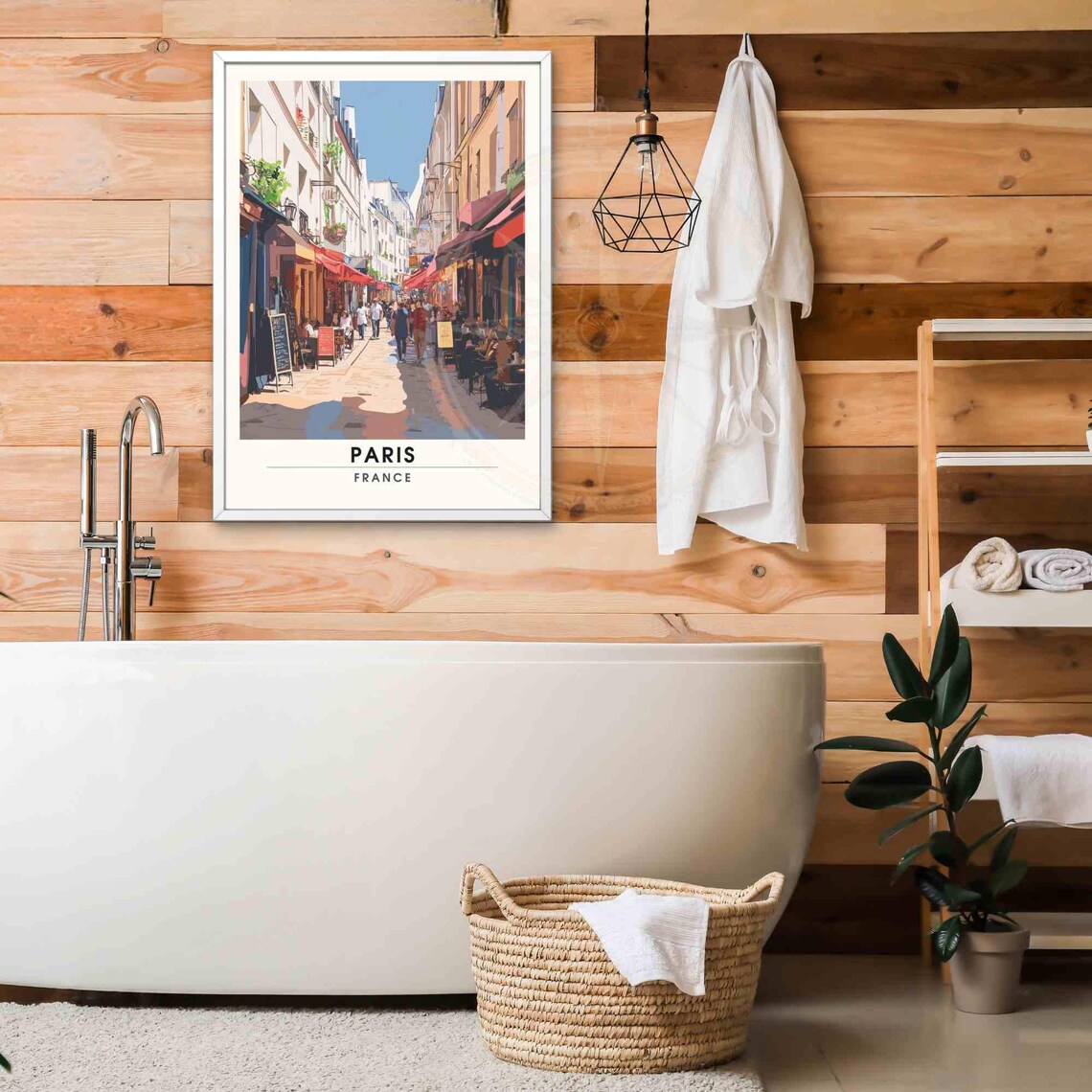 Paris Rue Mouffetard Travel Poster Art Print - Image 2