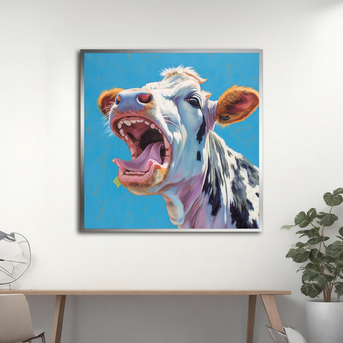Cow The Cow That Brayed Art Print - Image 5