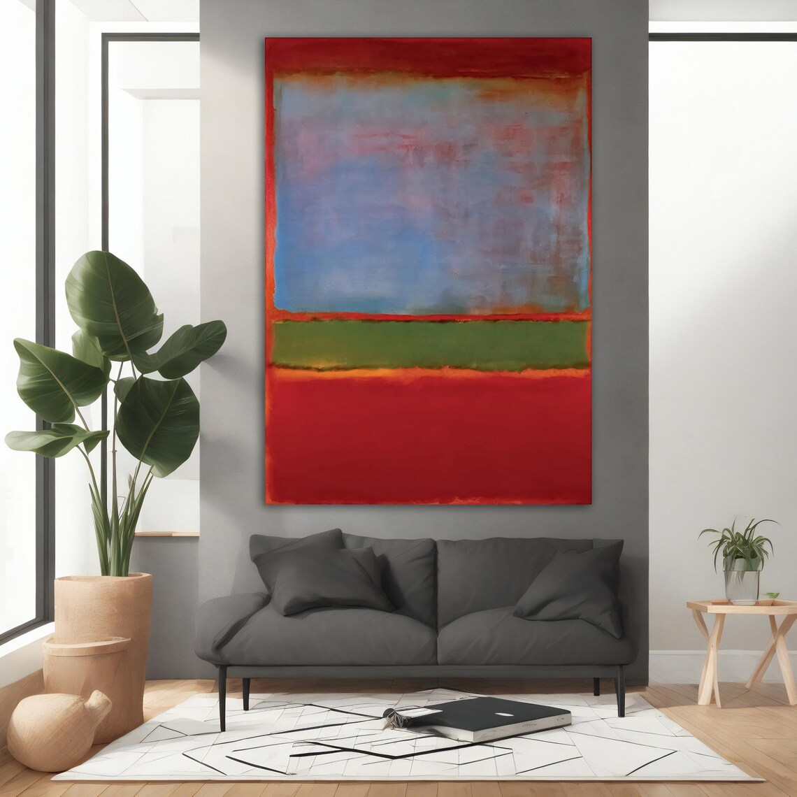Mark Rothko-Inspired Mixed Color Wall Art Poster - Image 5