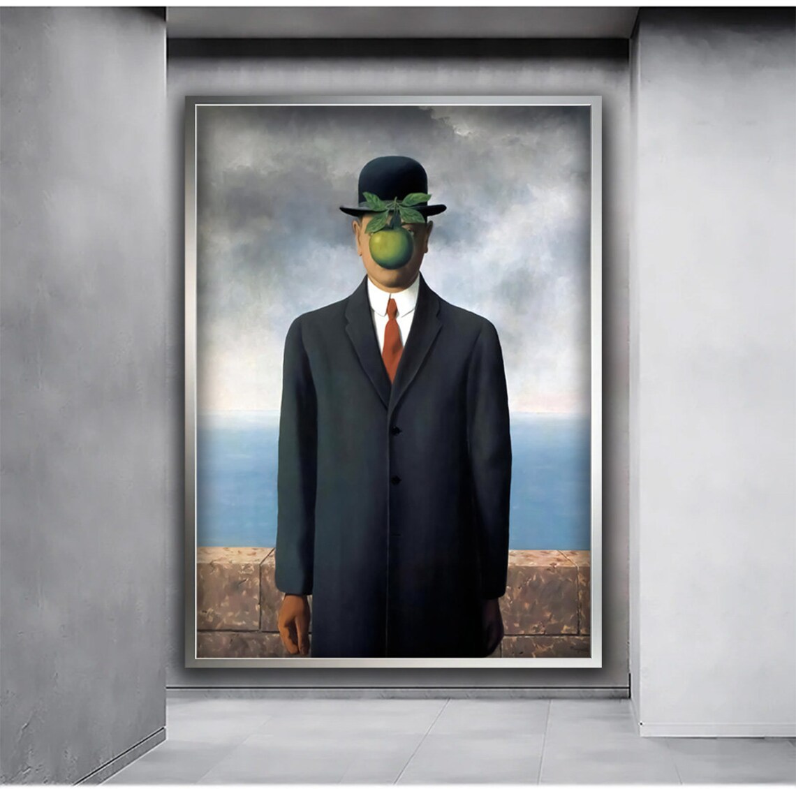 René Magritte Son Of Man Surrealist Art Print - Image 5