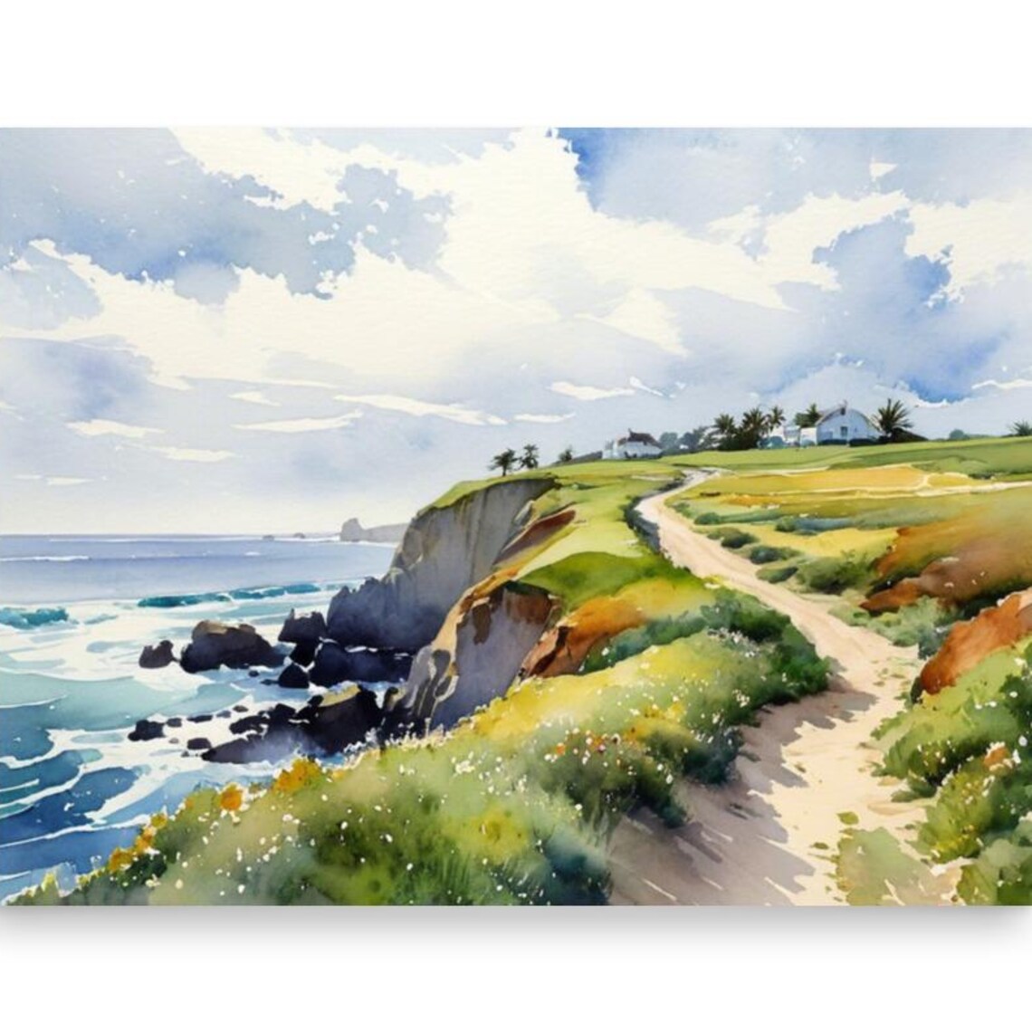 Wild Atlantic Way, Achill Island Watercolor Art Print