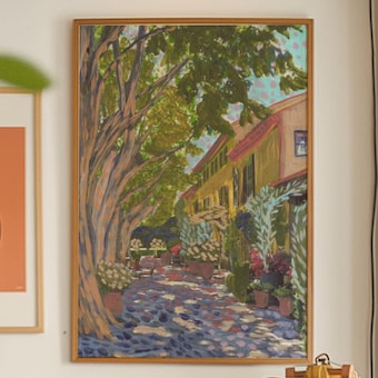 Provence France Travel Poster, Van Gogh Style