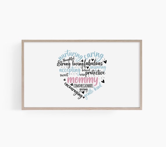 Frame Tv Art Mothers Day Frame Tv Art Mothers Day Mothers Day Tv Art Print Momma Frame Tv Art T577