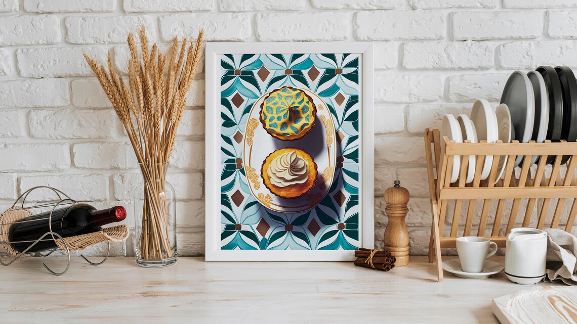 Cupcake Dessert Wall Art, Kitchen Baking Decor - Image 3
