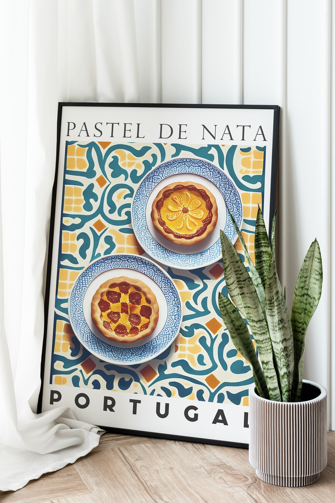 Pastel De Nata Portuguese Dessert Kitchen Art Print - Image 2