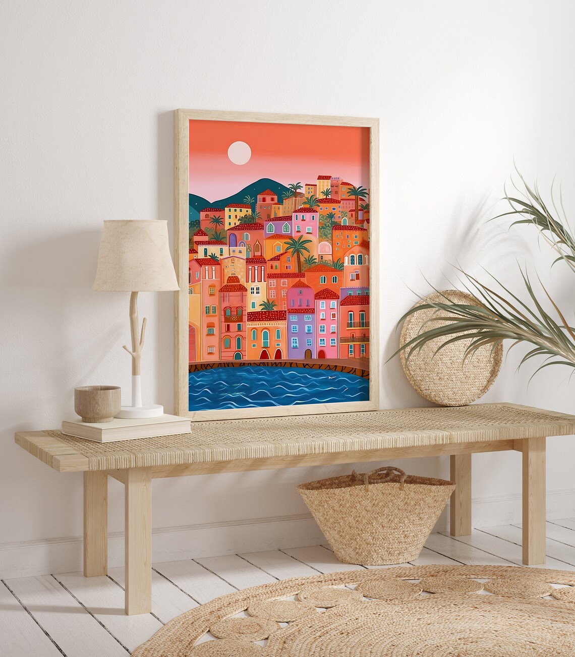 Menton French Riviera Travel Poster, Sea View - Image 2