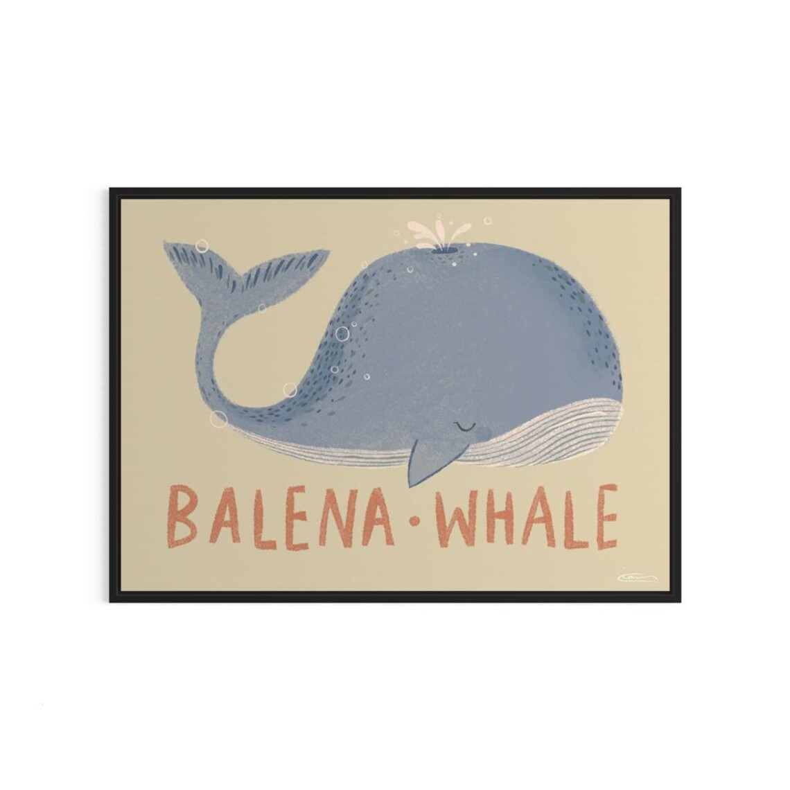 Customizable Whale Print, Baby Room Decor - Image 4