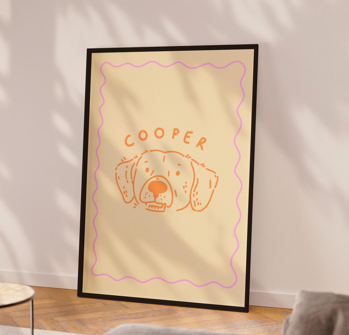Custom Dog Portrait, Funny Personalized Pet Art