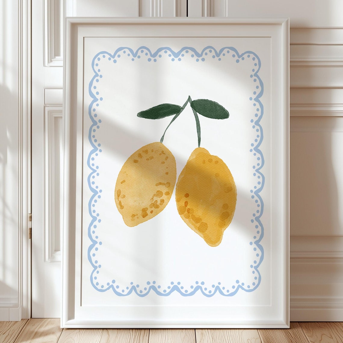 Lemon Wall Art Kitchen Wall Decor Citrus Wall Art Yellow Kitchen Poster Cottagecore Kitchen Cute Trendy Wall Art Vintage Lemon Print - Image 3