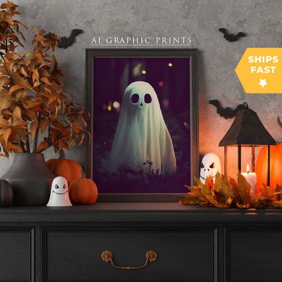 Ghost Halloween - Classic Travel Poster