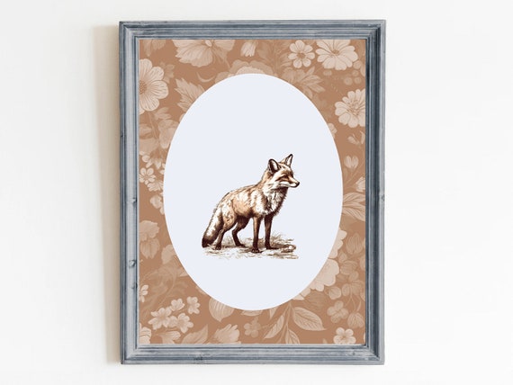 Fox Vintage Travel Poster