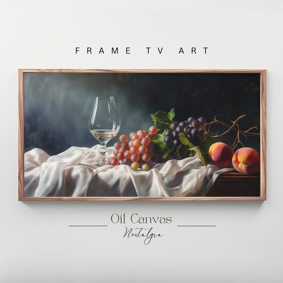 Country Kitchen Frame Tv Art Fine Art Vintage Still Life Decor Moody Black Autumn Wall Farmhouse Decor