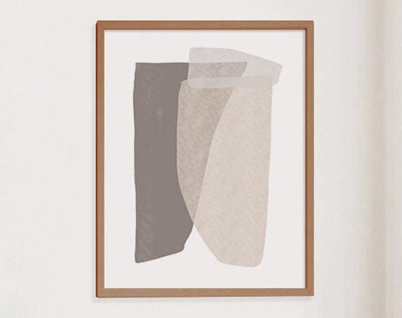 Nautral Print Abstract Art Print Beige Abstract Wall Art Modern Wall Art Minimalist Print Wall Decor Living Room Wall Art