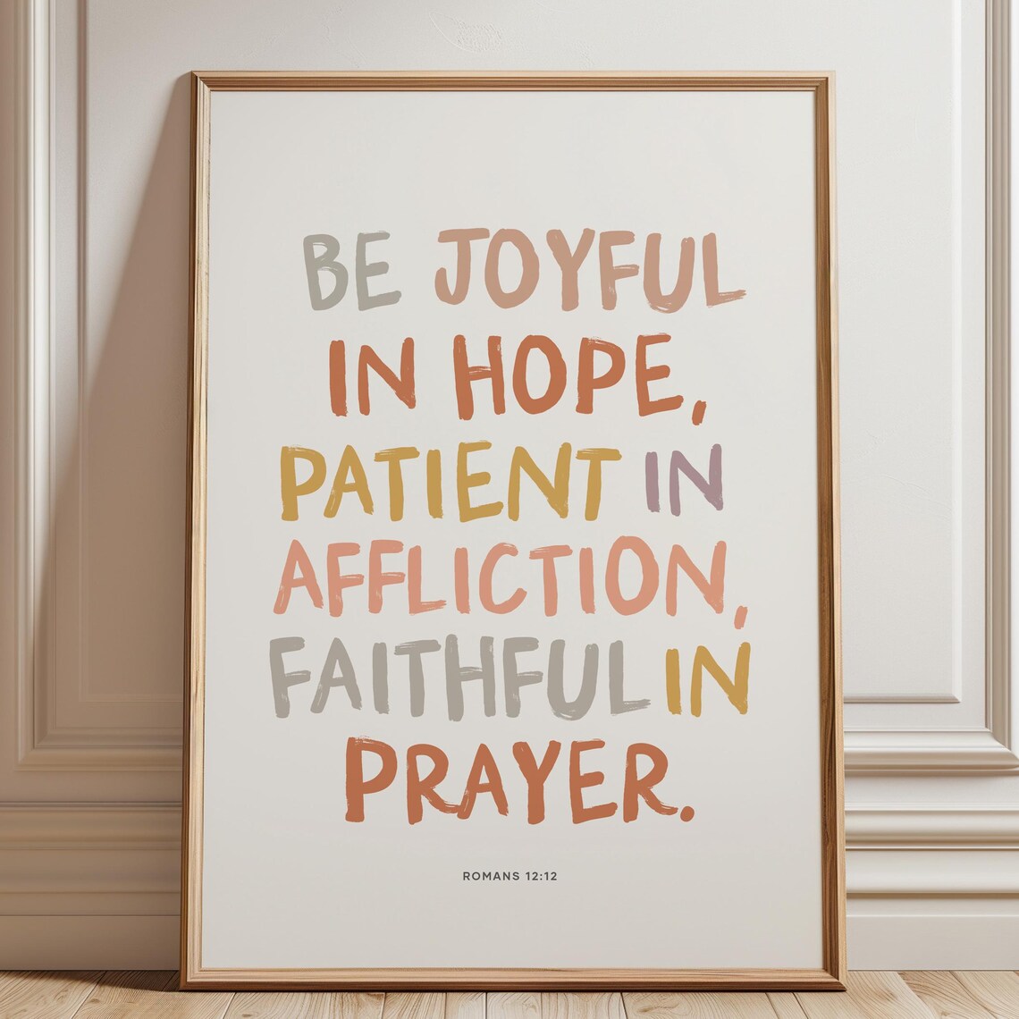 Be Joyful In Hope Romans 12:12 Scripture Print