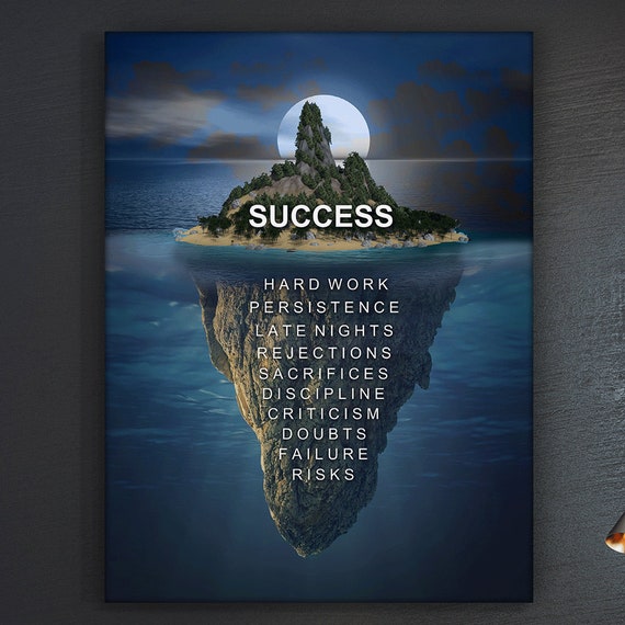 Success Motivational Office Wall Art Poster Print
