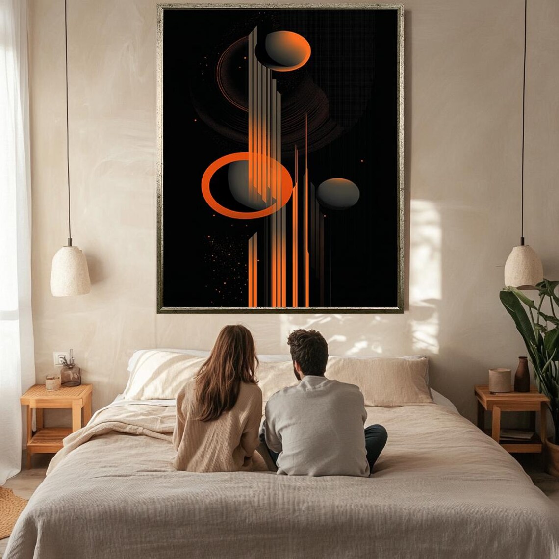 Abstract Geometric Art, Modern Wall Decor - Image 2