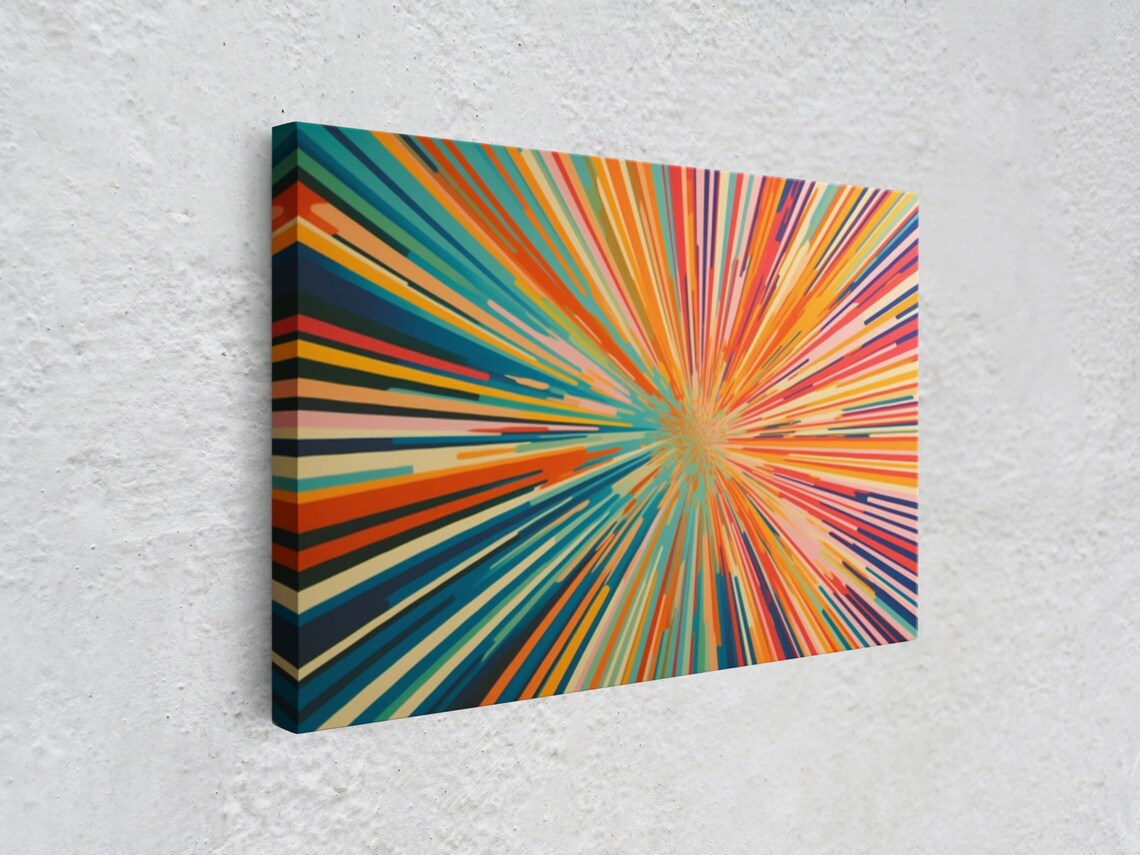Light Speed Tunnel Mid-Century Modern Art Print - Image 3
