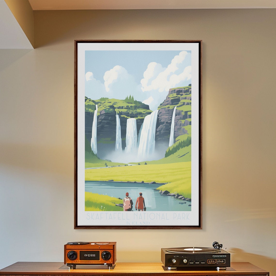 Skaftafell National Park Iceland Waterfalls Green Valley Poster - Image 6