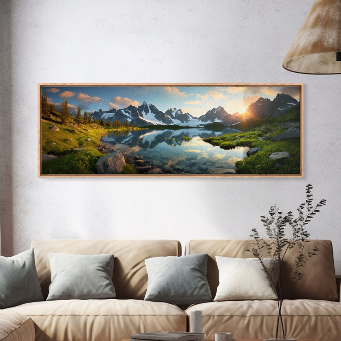 Swiss Alps, Switzerland Panoramic Landscape Print - Image 3
